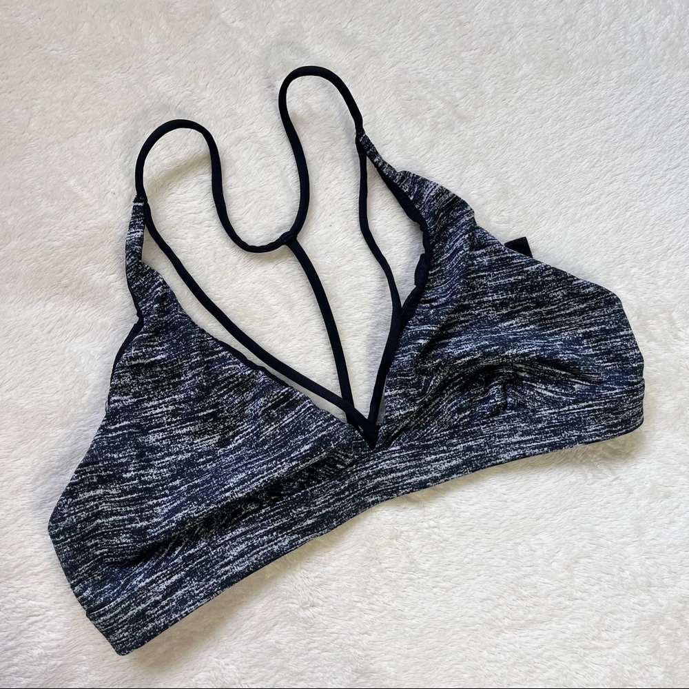 Grey crisscross sports bra from Victoria’s Secret